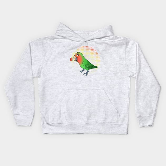 Love Bird Kids Hoodie by mariamar